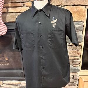 Men's Orange County shoppers Short Sleeve Button Down Shirt men’s XL